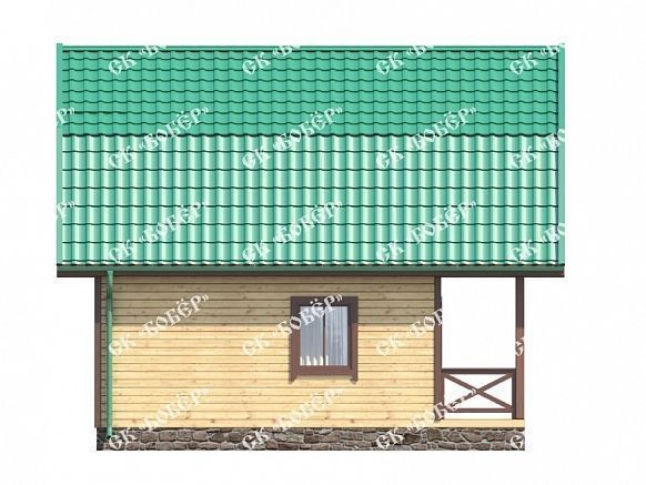 Дом из бруса 7.5х7.5. фото